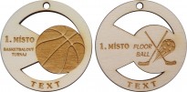 Medaile dřevěné kulaté DM7.03,DM7.04