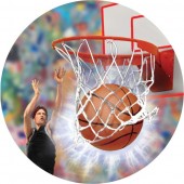 Emblém barevný EM76 basketbal muž